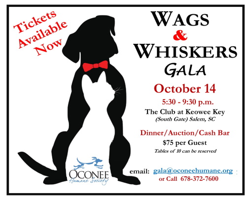 Wags and Whiskers Gala - October 14